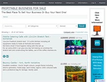 Tablet Screenshot of profitable-business-for-sale.co.uk